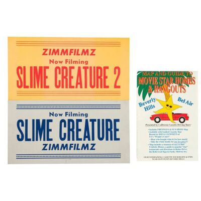 241. Harry Zimm's (Gene Hackman) Pair of Zimmfilmz Placards with Map and Guide to Movie Star Homes and Hangouts Map ### GET SHORTY (1995)