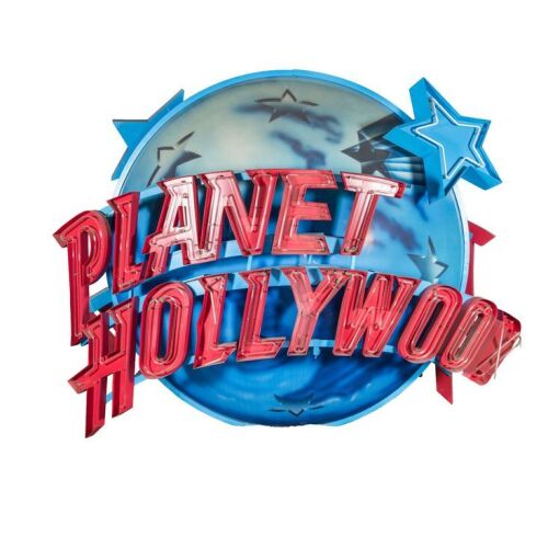 449. Oversized 10-Foot Two-Sided Planet Hollywood Sign ### PLANET HOLLYWOOD MEMORABILIA