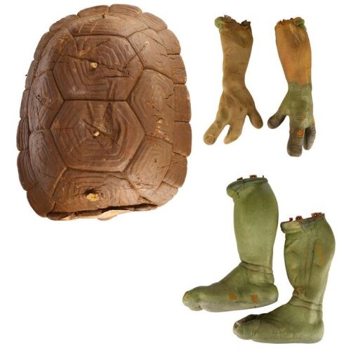 591. Raphael's (Matt Hill) Production-Made Turtle Suit Shell with Pairs of Donatello's (Jim Raposa) Turtle Arms and Michelangelo's (David Fraser) Turtle Legs ### TEENAGE MUTANT NINJA TURTLES III (1993)