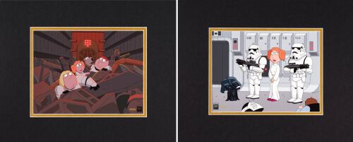 354. Blue Harvest Set of Two Limited Edition Gicl&eacute;es The Detention Block 19/395 and Stormtrooper Escort 54/395 Matted ### FAMILY GUY-BLUE HARVEST (1999)