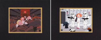 354. Blue Harvest Set of Two Limited Edition Gicl&eacute;es The Detention Block 19/395 and Stormtrooper Escort 54/395 Matted ### FAMILY GUY-BLUE HARVEST (1999)