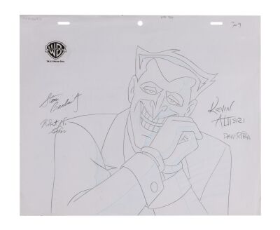 15. The Joker Original Production Drawing from "Harley's Holiday" Signed by Dan Riba, Stan Berkowitz, Robert N. Skir and Kevin Altieri ### BATMAN: THE ANIMATED SERIES (TV SERIES, 1992-1995)