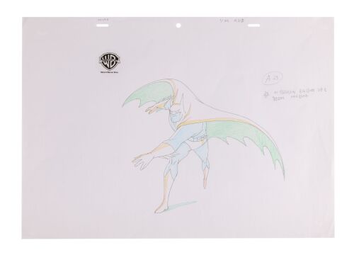 18. Batman Throws the Batarang Original Production Drawing ### BATMAN: THE ANIMATED SERIES (TV SERIES, 1992-1995)