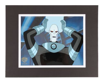 29. Mr Freeze Original Matted Production Cel from "Cold Comfort" on Printed Presentation Background ### NEW BATMAN ADVENTURES, THE (TV SERIES, 1997-1999)
