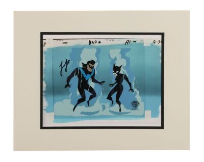 32. Nightwing and Catwoman Original Production Cel on Key Master Production Background from "You Scratch My Back" on Hand-Painted Key Master Production Matted Background Signed by Loren Lester ### NEW BATMAN ADVENTURES, THE (TV SERIES, 1997-1999)