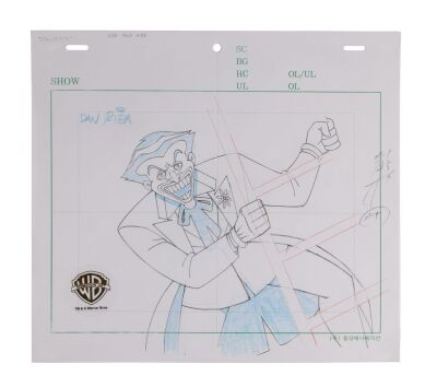 33. The Joker Original Camera Layout Drawing from "Legends of the Dark Knight" Signed by Dan Riba ### NEW BATMAN ADVENTURES, THE (TV SERIES, 1997-1999)