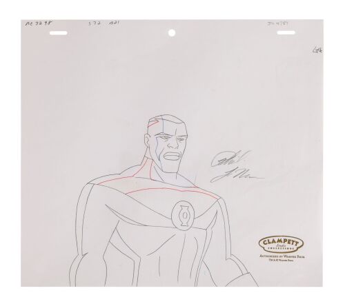 37. Green Lantern Original Production Drawing Signed by Phil LaMarr ### JUSTICE LEAGUE (TV SERIES, 2001-2004)
