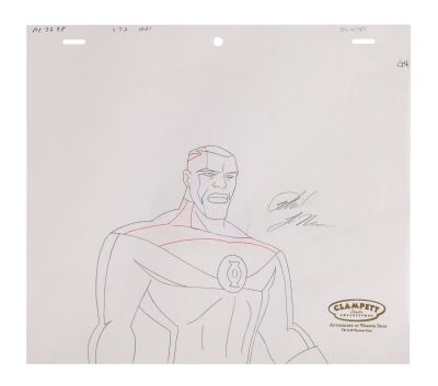 37. Green Lantern Original Production Drawing Signed by Phil LaMarr ### JUSTICE LEAGUE (TV SERIES, 2001-2004)