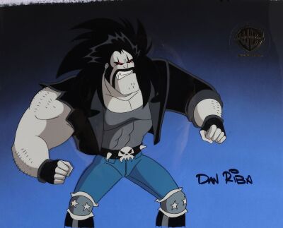 42. Lobo Original Production Cel from "The Main Man Part II" on Studio Printed Photographic Background Signed by Dan Riba ### SUPERMAN: THE ANIMATED SERIES (TV SERIES, 1996-2000)