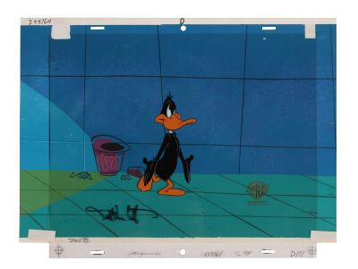 45. Daffy Duck Original Production Cel on Key Master Production Background Signed by Darryl Van Citters ### BOX-OFFICE BUNNY (SHORT 1990)