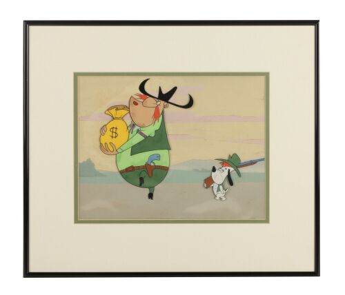 52. Droopy and the Sherriff Original Production Cel on Hand-Painted Master Production Background ### DEPUTY DROOPY (SHORT 1955)