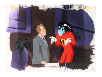 53. Chip Clavicle and Freakazoid Original Production Cel on a Master Production Background ### FREAKAZOID! (TV SERIES, 1995-1997)