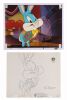 72. Trustable Buster Original Production Cel and Matching Drawing from "McDonalds Commercial" on Studio Printed Lithographic Background Signed by Tom Ruegger ### TINY TOON ADVENTURES (TV SERIES, 1990-1995)