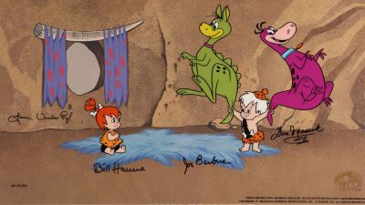 103. The Most Beautiful Babies In Bedrock Hand-Painted Limited Edition AP 14 of 40 Signed Bill Hanna, Joe Barbera, Jean Van Der Pyl and Don Messick ### FLINTSTONES, THE (TV SERIES, 1960-1966)