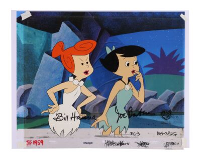 105. Wilma Flintstone and Betty Rubble Original Production Cels on Studio Printed Lithographic Background Signed by Bill Hanna and Joe Barbera ### JETSONS MEET THE FLINTSTONES, THE (1987)