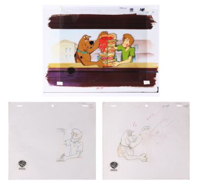 122. Scooby-Doo Snacks Original Production Cels and Matching Drawings on Studio Printed Lithographic Background ### SCOOBY-DOO ON ZOMBIE ISLAND (1998)