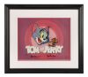 123. Framed Tom and Jerry Logo Hand-Painted Limited Edition No. AP21/35 on Studio Printed Lithographic Background Signed by Bill Hanna and Joe Barbera ### TOM AND JERRY (TV SERIES, 1940-1968)