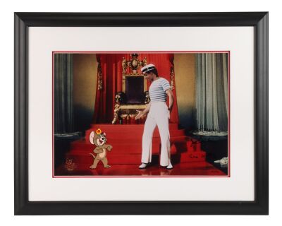 126. Framed Anchors Aweigh! Hand-Painted Limited Edition No. HC25/30 on Studio Printed Photographic Background Signed by Gene Kelly, Bill Hanna and Joe Barbera ### ANCHORS AWEIGH (1945)