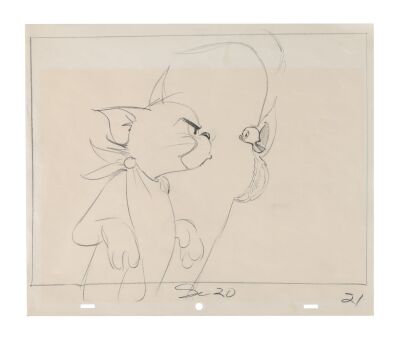 130. Tom and Little Quacker Original Camera Layout Drawing from "Little Quacker" ### TOM AND JERRY (TV SERIES, 1940-1968)