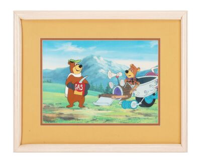 144. Yogi Bear and Boo Boo Original Production Cel on Studio Printed Photographic Background ### YOGI BEAR FRANCHISE (1958-PRESENT)