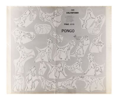 147. Pongo Oversized Photostat Model Sheet ### 101 DALMATIANS (1961)
