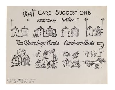 150. Card Guard Suggestions Model Sheet ### ALICE IN WONDERLAND (1951)