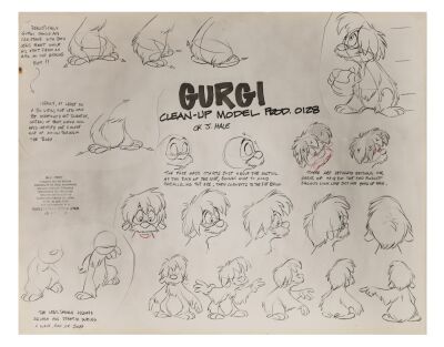 156. Gurgi Corrected Model Sheet ### BLACK CAULDRON, THE (1985)