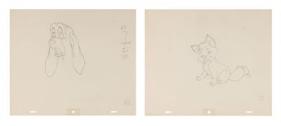 166. Young Tod and Copper Pair of Original Production Drawings ### FOX AND THE HOUND, THE (1981)