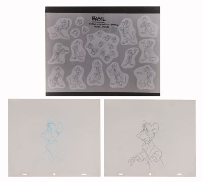 169. Basil The Great Mouse Detective Set of Photostat Model Sheet, Blue Line Rough Production Drawing and Clean-Up Original Production Drawing ### GREAT MOUSE DETECTIVE, THE (1986)