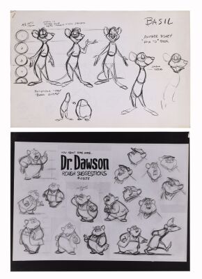 170. Basil the Mouse Detective and Dr. Dawson Photostat Model Sheet ### GREAT MOUSE DETECTIVE, THE (1986)