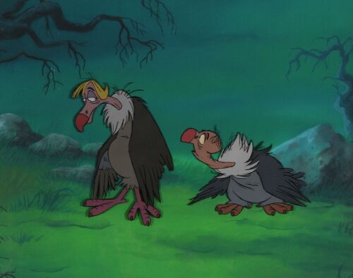 Lot # 172. Flaps and Buzzie Original Production Cel on Printed Presentation Background ### JUNGLE BOOK, THE (1967)