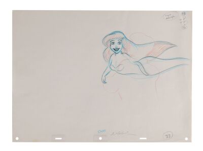 180. Ariel next to Prince Eric's statue Original Production Drawing Signed by J Klubien ### LITTLE MERMAID, THE (1989)