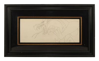 210. Maleficent as the Dragon Original Pan Production Drawing Framed ### SLEEPING BEAUTY (1959)