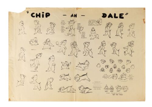 240. Chip n'Dale Clean-Up Oversized Photostat Model sheet ### WALT DISNEY ANIMATION STUDIOS