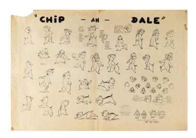 240. Chip n'Dale Clean-Up Oversized Photostat Model sheet ### WALT DISNEY ANIMATION STUDIOS