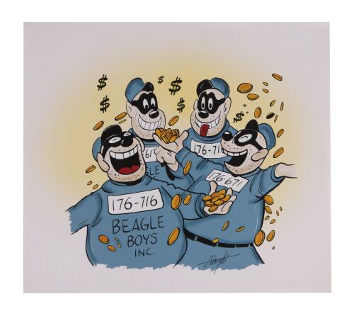 244. Hand Painted Study Other from The Beagle Boys (Walt Disney Animation Studios, 1990s) Signed by Allyson Vought ### WALT DISNEY ANIMATION STUDIOS