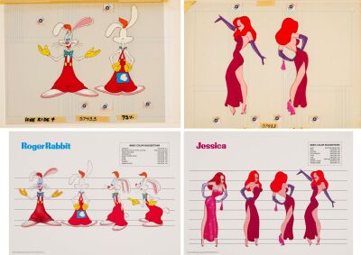 246. Roger Rabbit and Jessica Rabbit Hand-Painted Technical Model sheets and Printed Height Colour Charts ### WHO FRAMED ROGER RABBIT (1988)