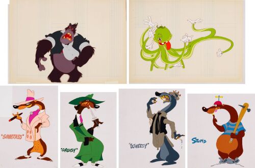 248. Bouncer Bongo, Octupus Bartender, Smartass, Greasy, Wheezy and Stupid Hand-Painted Model sheets ### WHO FRAMED ROGER RABBIT (1988)