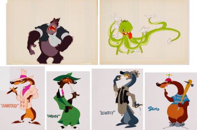 248. Bouncer Bongo, Octupus Bartender, Smartass, Greasy, Wheezy and Stupid Hand-Painted Model sheets ### WHO FRAMED ROGER RABBIT (1988)