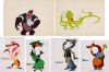 248. Bouncer Bongo, Octupus Bartender, Smartass, Greasy, Wheezy and Stupid Hand-Painted Model sheets ### WHO FRAMED ROGER RABBIT (1988)