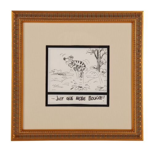 254. Tigger Original Storyboard Drawing with Dialogue Title Framed ### WINNIE THE POOH AND TIGGER TOO (1974)