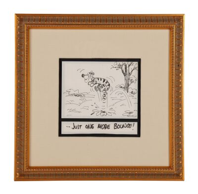 254. Tigger Original Storyboard Drawing with Dialogue Title Framed ### WINNIE THE POOH AND TIGGER TOO (1974)