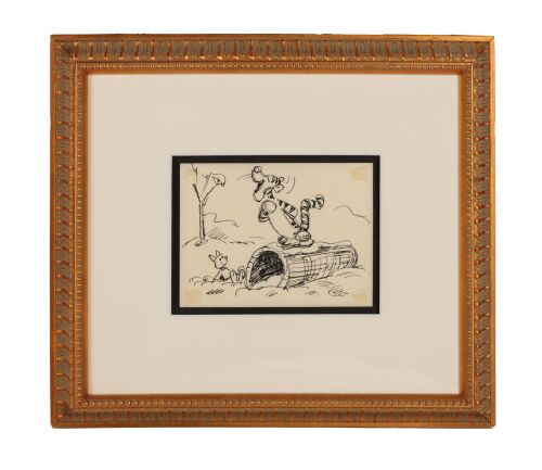 256. Tigger and Piglet Storyboard Drawing Framed ### MANY ADVENTURES OF WINNIE THE POOH, THE (1977)