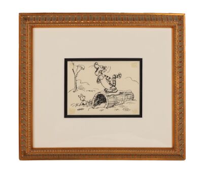 256. Tigger and Piglet Storyboard Drawing Framed ### MANY ADVENTURES OF WINNIE THE POOH, THE (1977)