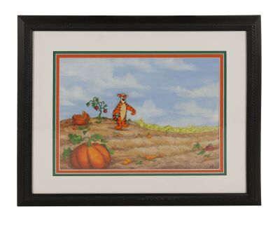 257. Tigger Original Production Cel on Printed Presentation Background Framed ### WINNIE THE POOH AND TIGGER TOO (1974)