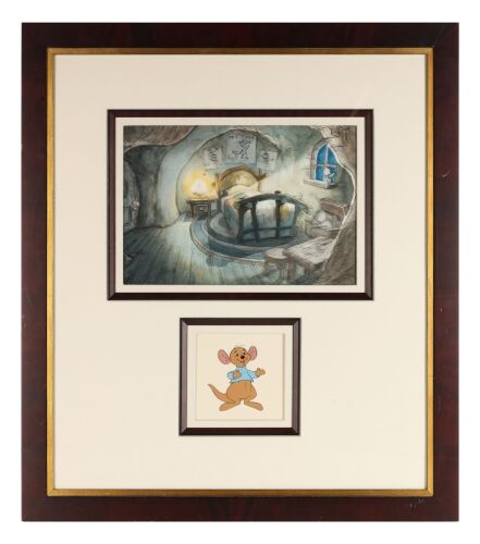 Lot # 259. Roo and Roo's Bedroom Original Production Cel and Hand-Painted Key Master Production Background Framed ### THE TIGGER MOVIE (2000)