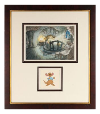 Lot # 259. Roo and Roo's Bedroom Original Production Cel and Hand-Painted Key Master Production Background Framed ### THE TIGGER MOVIE (2000)