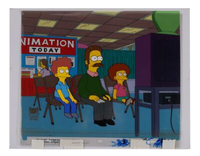 285. Flanders with Rod and Todd Original Production Cels from "HOM?" on Studio Printed Lithographic Background ### SIMPSONS, THE (TV SERIES, 1989-PRESENT)