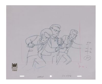 287. Fat Tony, Louie, and Legs Original Production Drawing from "The Twisted World of Marge Simpson" ### SIMPSONS, THE (TV SERIES, 1989-PRESENT)