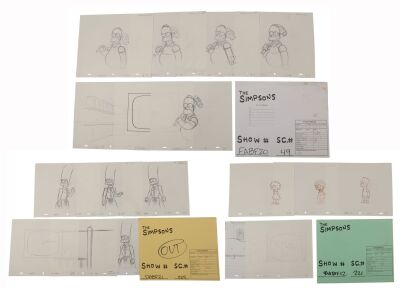 292. Bart, Homer, Marge and Lisa collection of Original Production Drawings, Camera Layout Drawings and Studio Folders ### SIMPSONS, THE (TV SERIES, 1989-PRESENT)